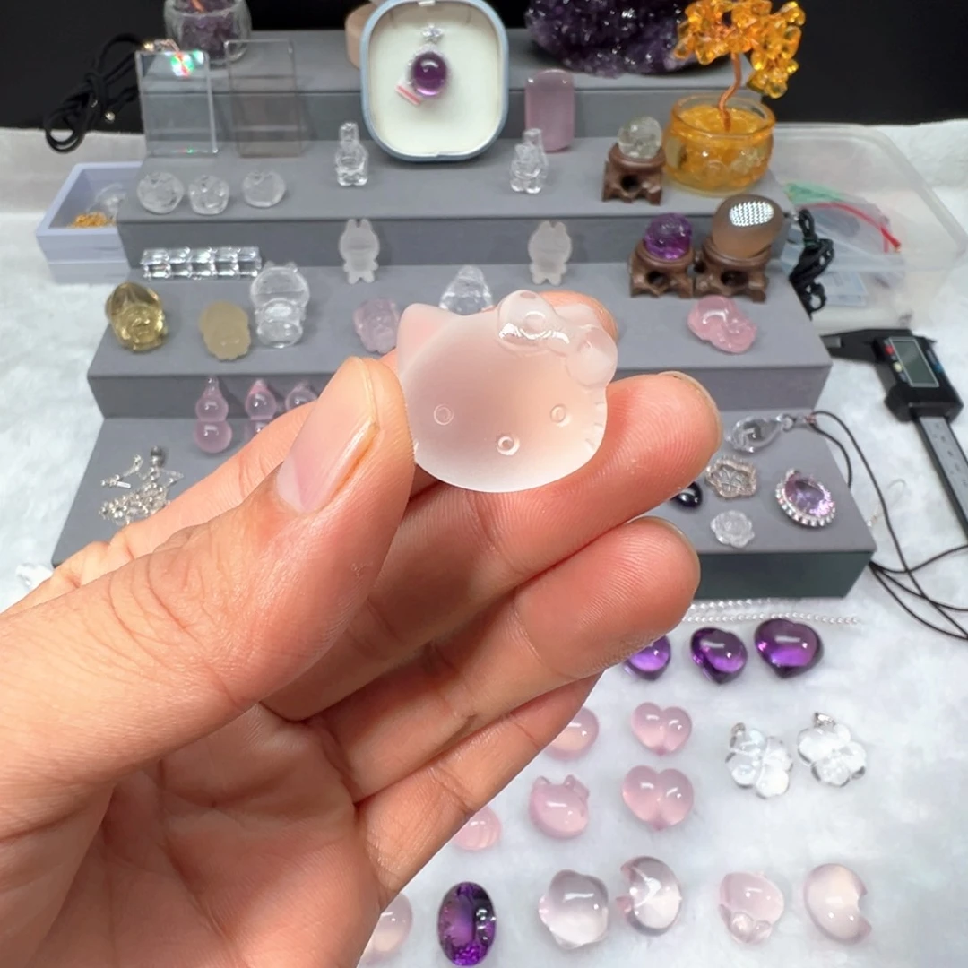 水晶眼镜未镶嵌白水晶kt