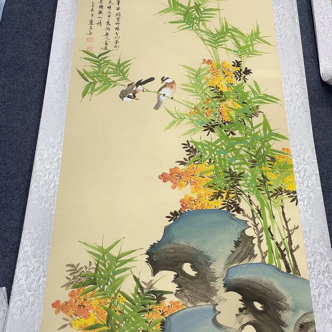 国画作品小姐姐放漏…