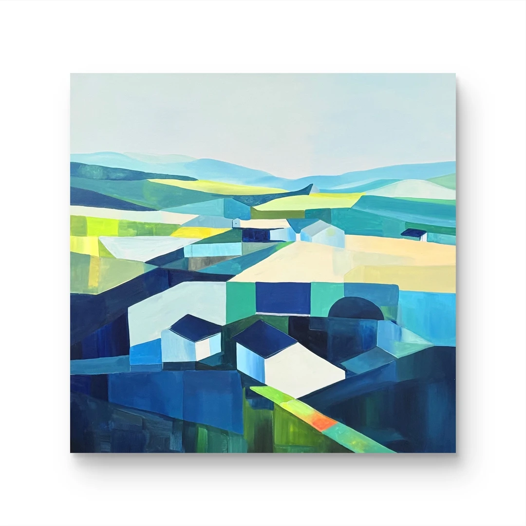 【几何之家】孤品 “90*90” No.548 纯手绘挂画