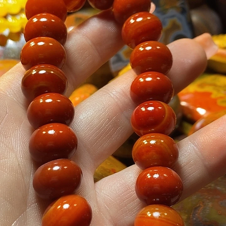 巡***组玛瑙/玉髓未镶嵌手链