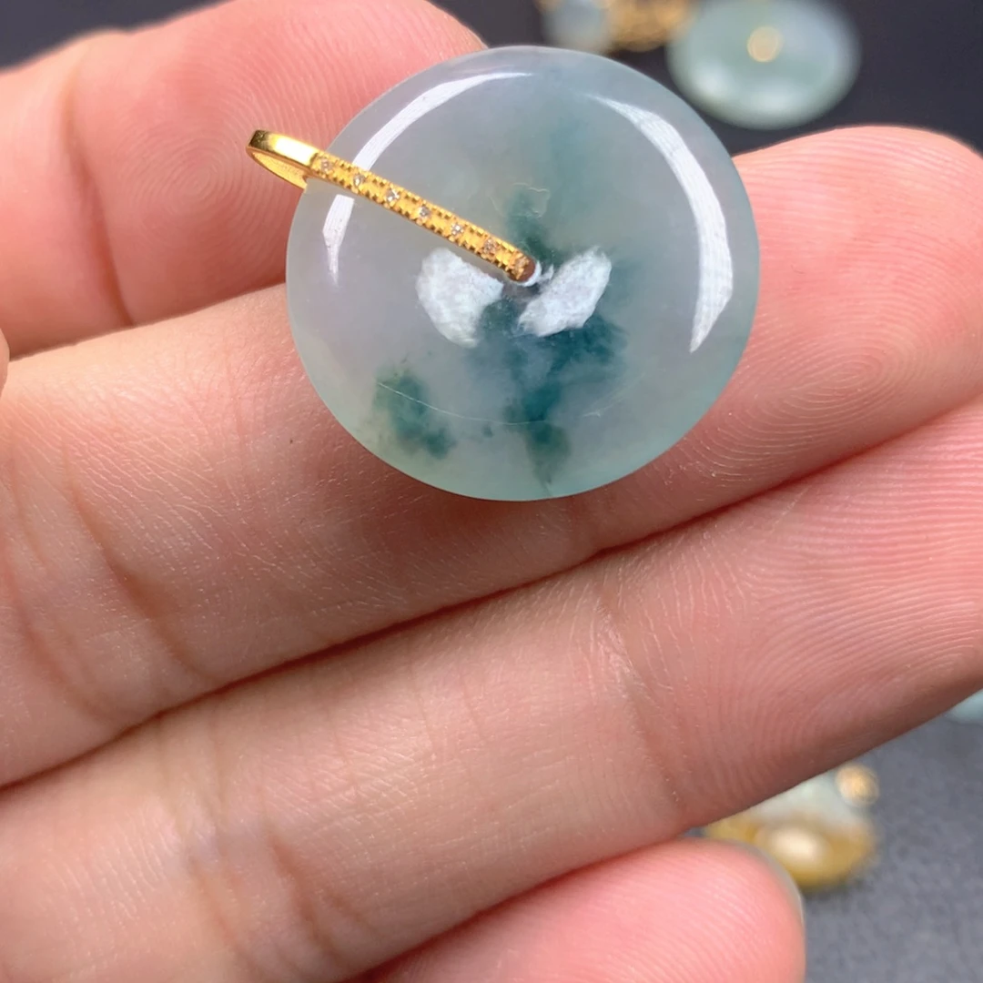 【闪购商品】翡翠18K金镶嵌颈饰翡翠