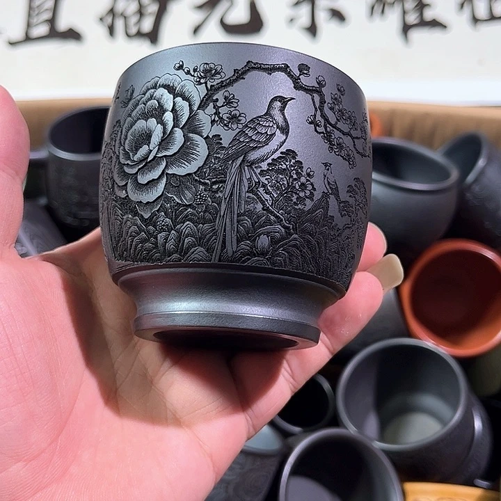 茶杯紫砂全手工紫砂主人杯