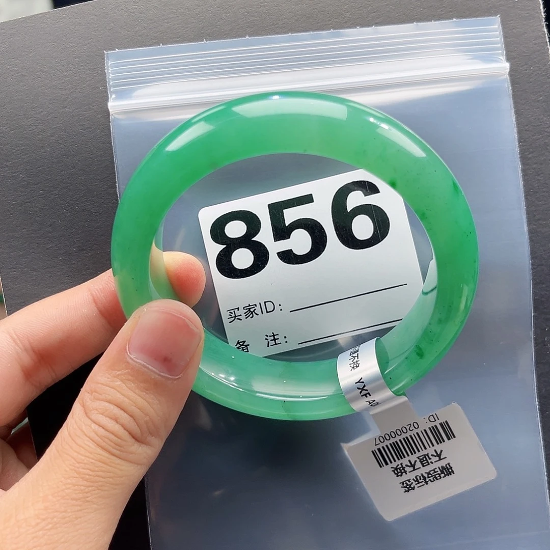 未镶嵌手镯石英质玉（非洲翠）60圈口856
