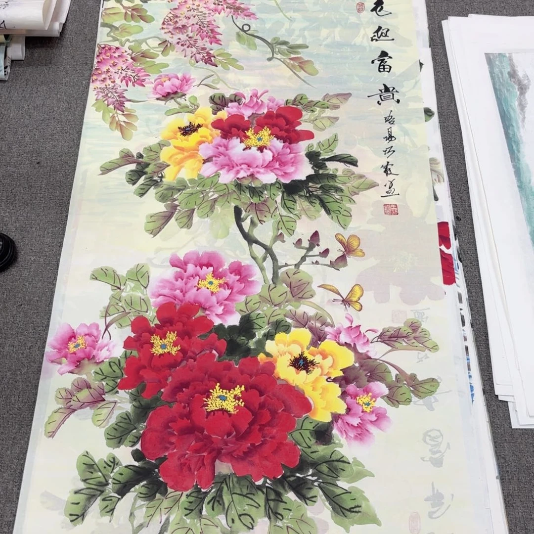 国画国画作品多次