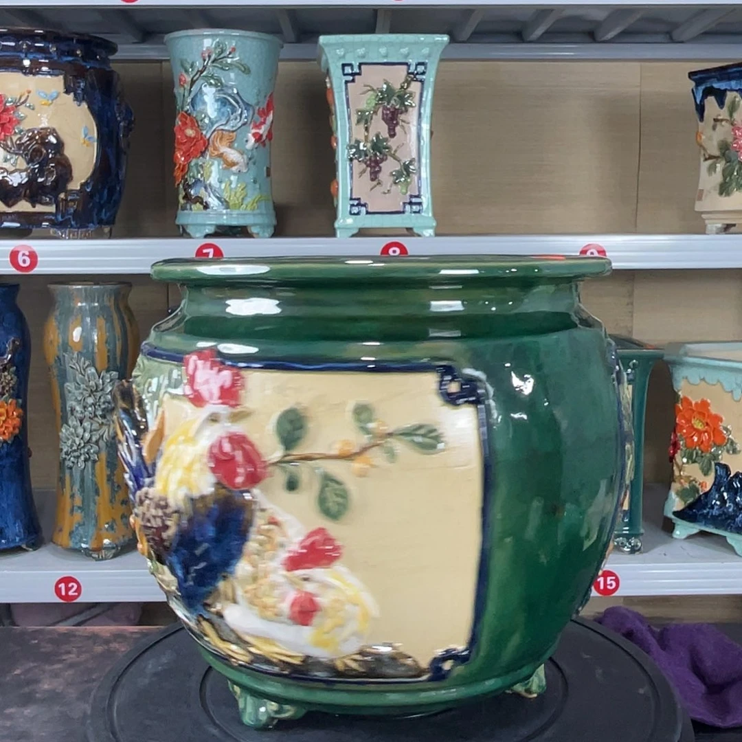 神***郭正宗岭南石湾盆石湾花盆