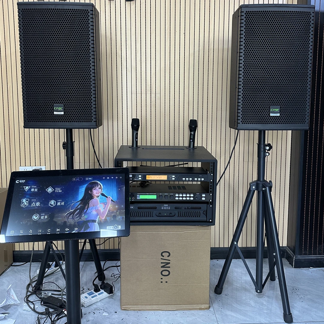 9新  12寸德国德玛克高端音响套装➕唱无界点歌机七件套