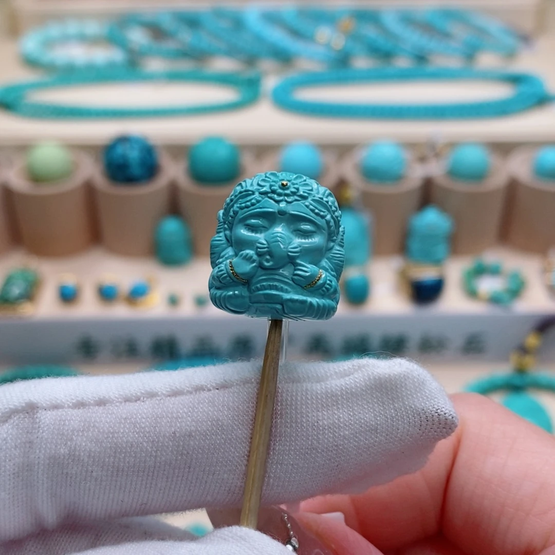 绿松石珠宝奇石未镶嵌