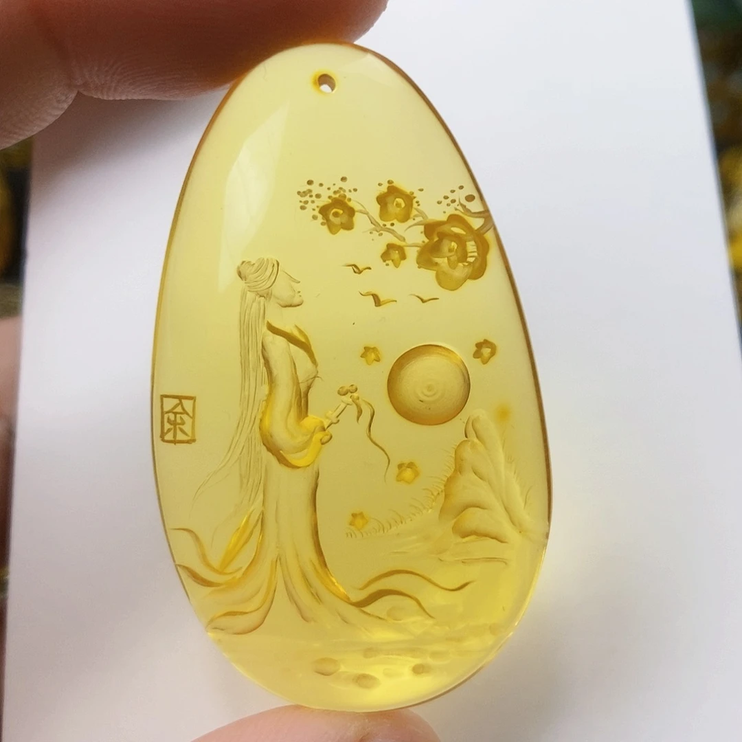 【闪购商品】金珀吊坠(不含链)未镶嵌