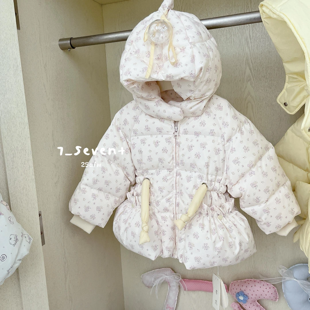 24小时发7+seven正品冬季女童7214羽·绒服汉服