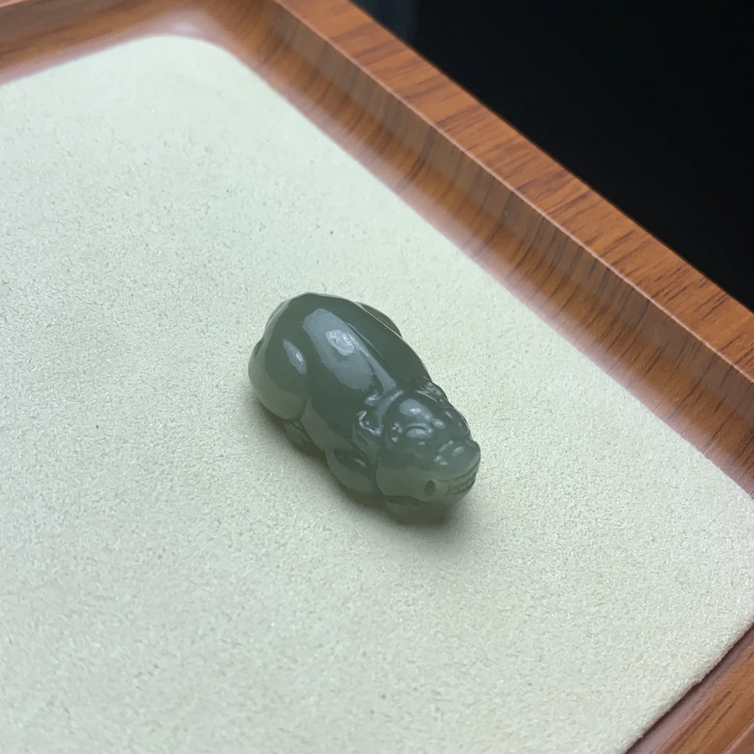 ［钰杰和田玉］和田玉青海料晴水招财貔貅 多样性发货发一件