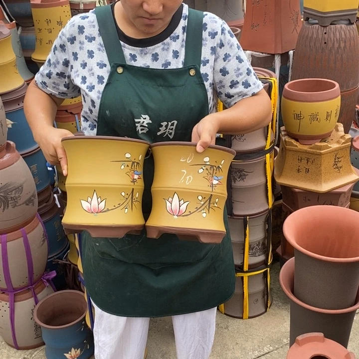 紫砂花盆紫砂花盆
