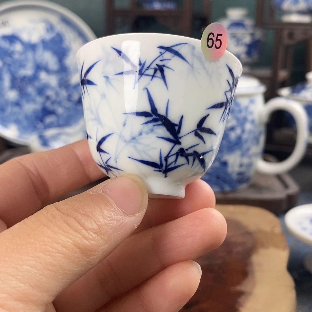 瓷片景德镇手绘青花茶器65