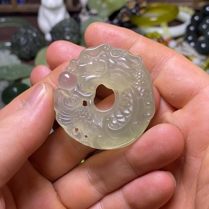 岫玉未镶嵌岫玉颈饰