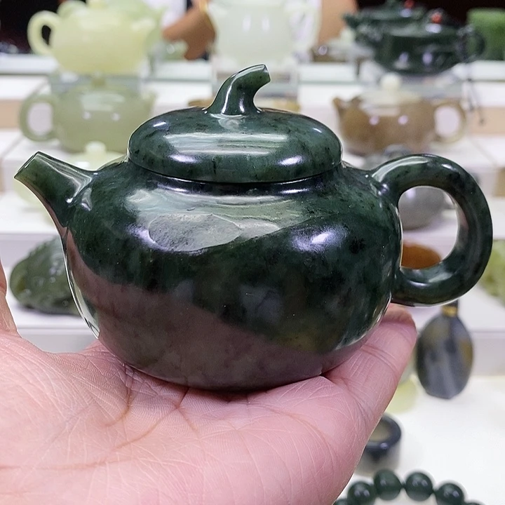 未镶嵌和田玉挂件茶壶190m l