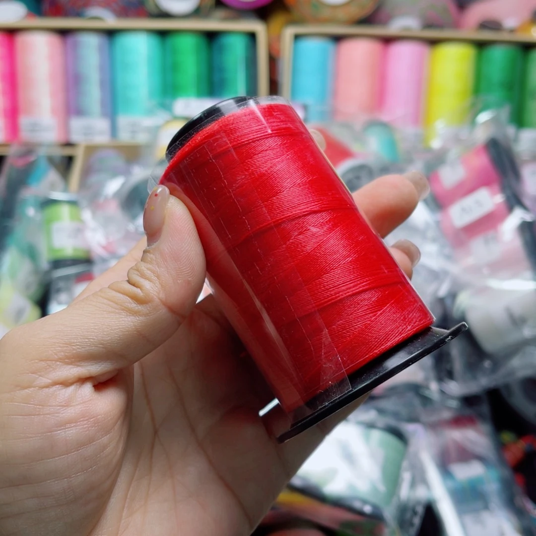 腈纶6股圆蜡45克大红