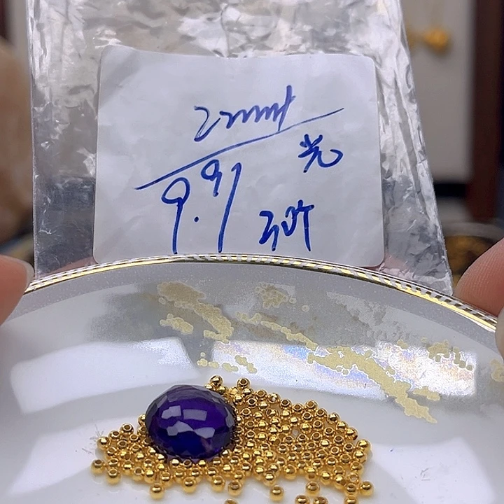 银S925镶嵌颈饰紫晶紫晶925镶嵌179