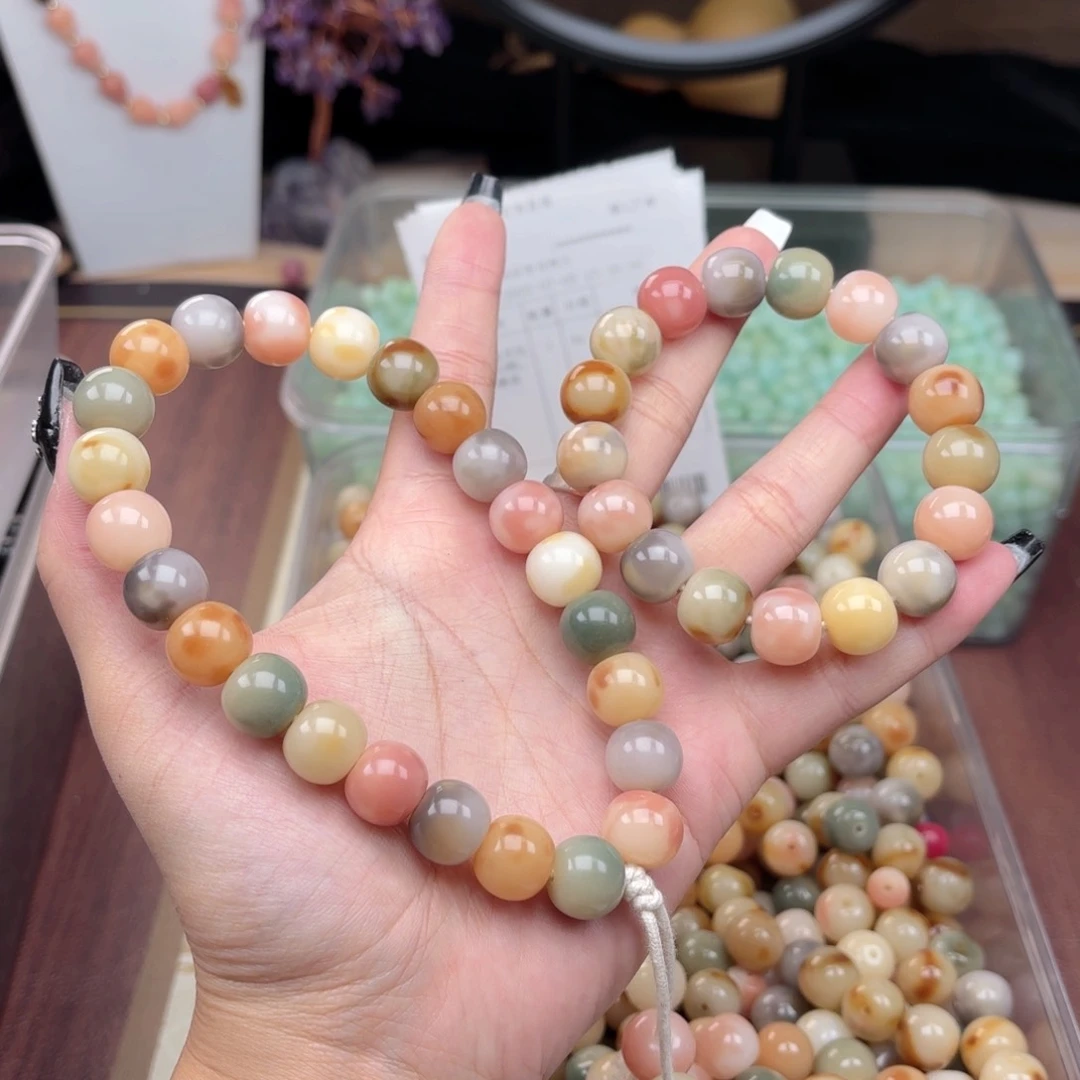 白玉菩提吊坠wc13mm50颗。干磨玻璃底瓜皮