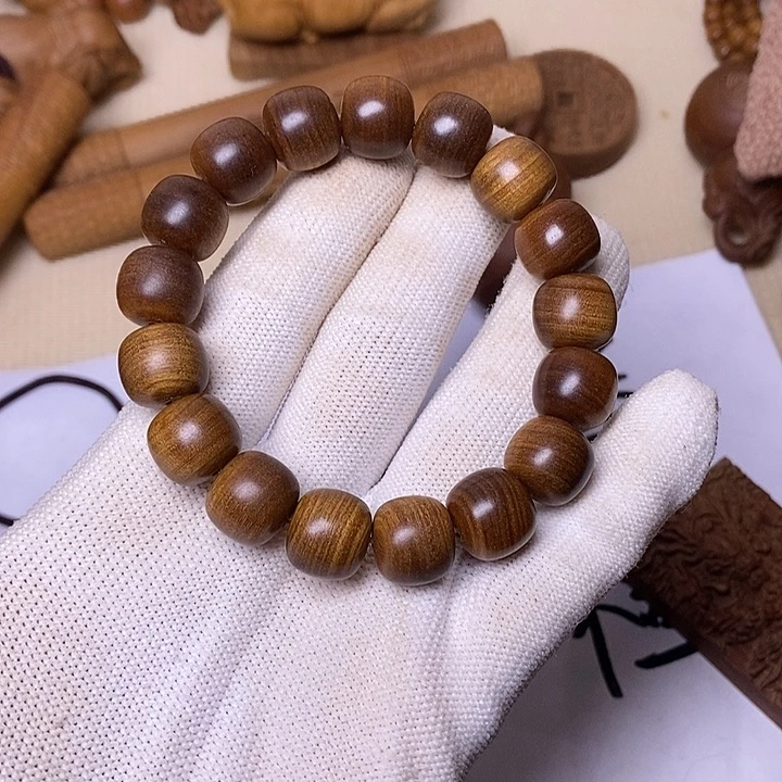 手串/手链檀香木老山檀香黑肉虎皮纹12/13沉水