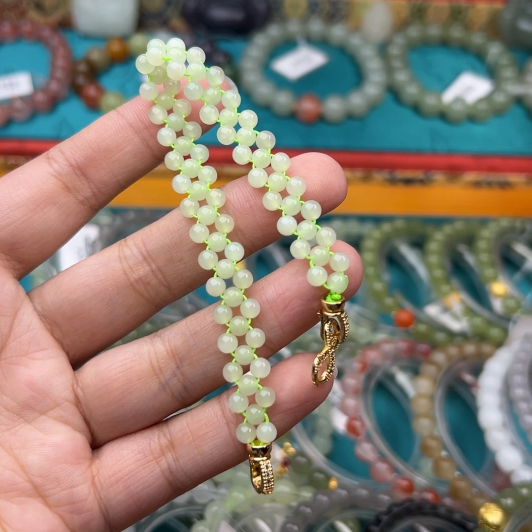 和田玉未镶嵌手链