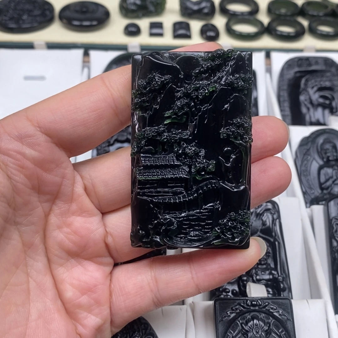 1***8未镶嵌蛇纹石玉吊坠(不含链)