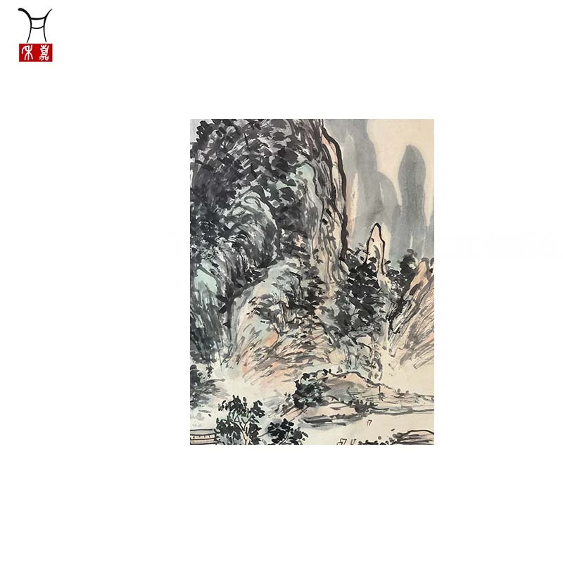 V1029山水立轴66x125/7.4平尺