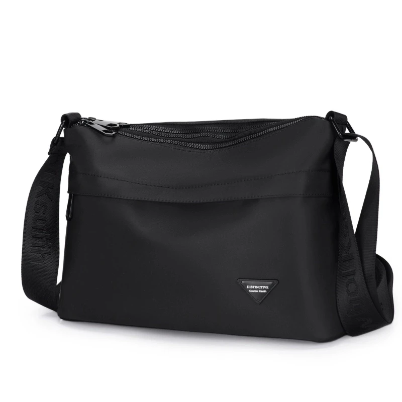 新款男用时尚跃立单肩包防水牛津布多隔层便携手提包多功能男生