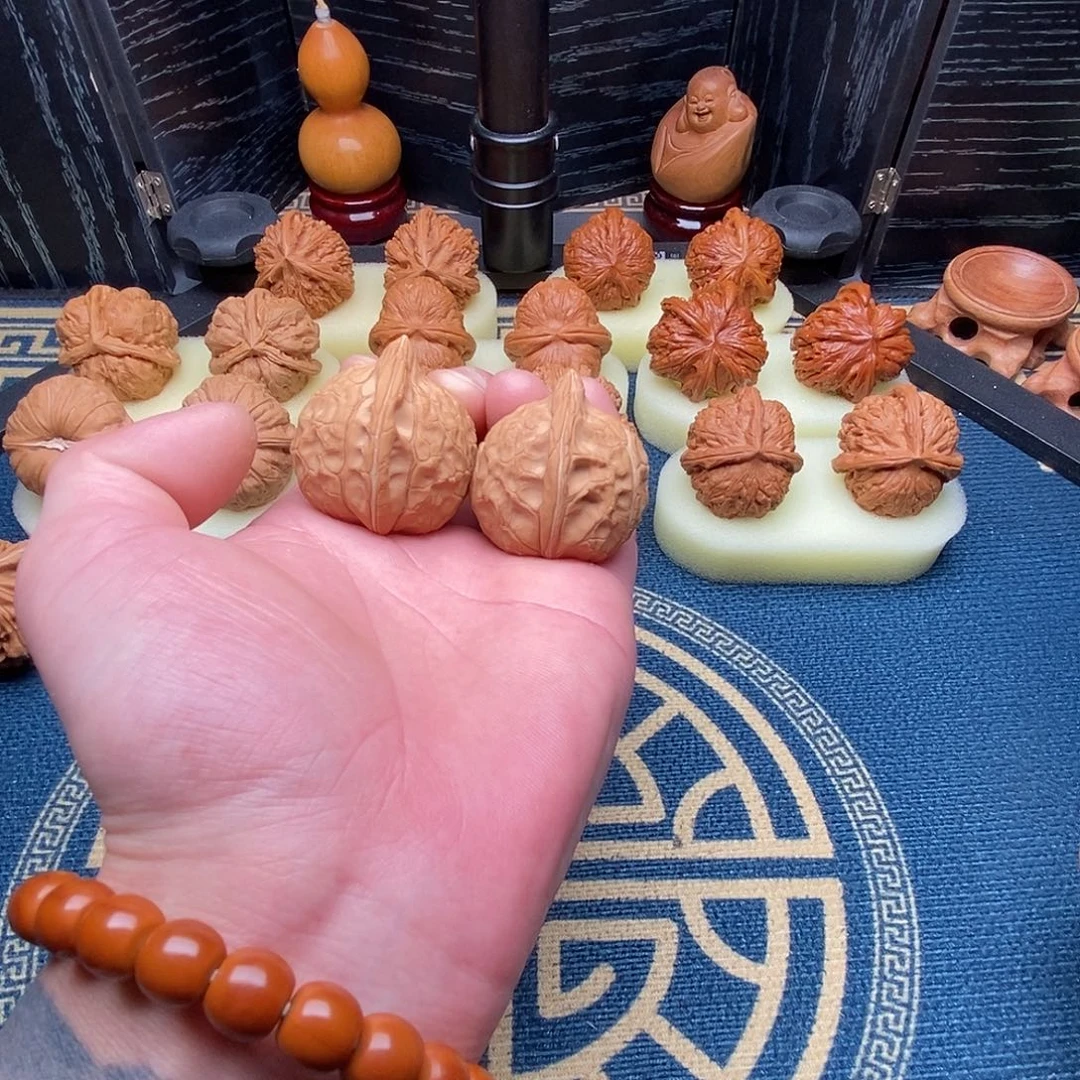 吊坠文玩核桃龟甲纹35尺