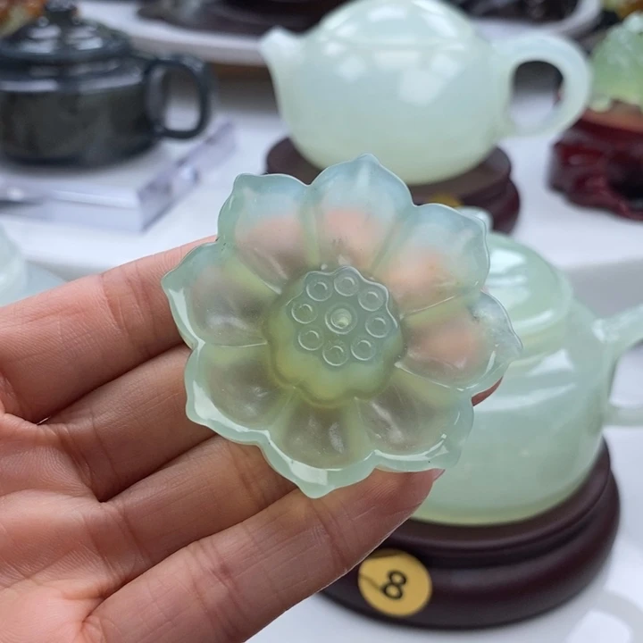 岫玉未镶嵌四大名玉香插