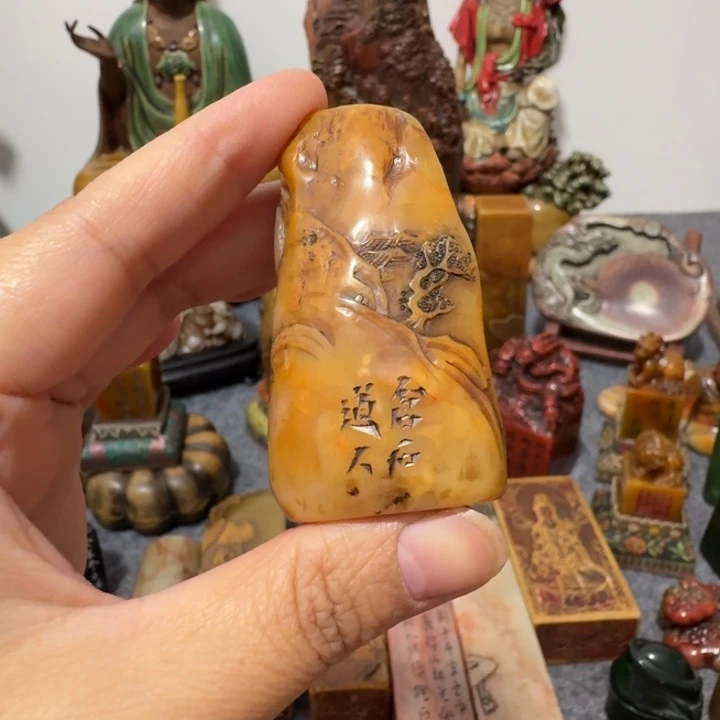 清***酒石材手工艺品摆件