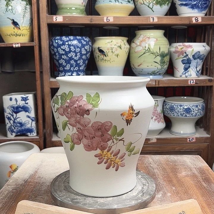 小脚紫藤新款新款新款陶瓷微瑕