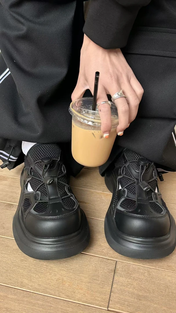 鑫燃KIKI 小众设计感镂空休闲运动鞋 A680-9 SG