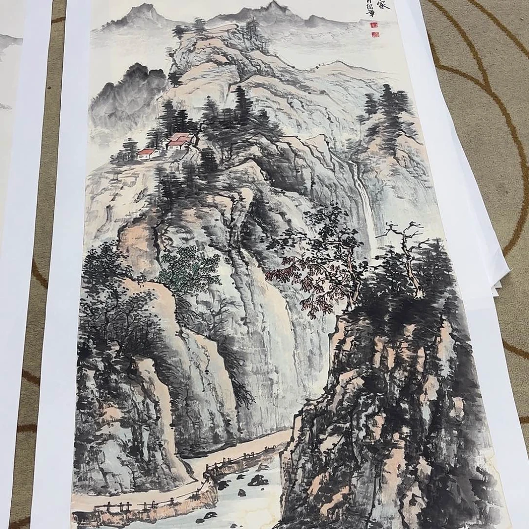 冠***石国画贺绍军老师作品艺