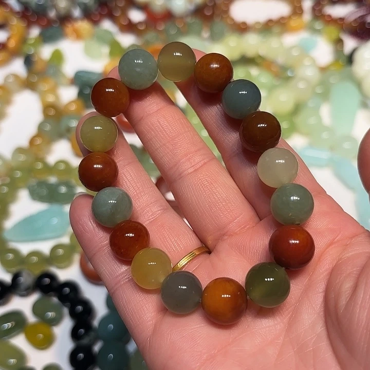 蛇纹石玉未镶嵌手串