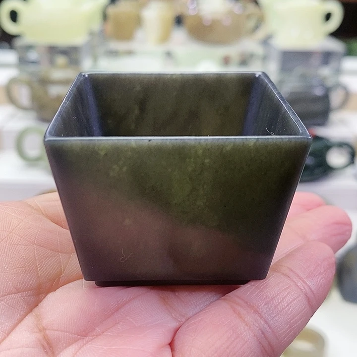 未镶嵌和田玉挂件茶杯60m l