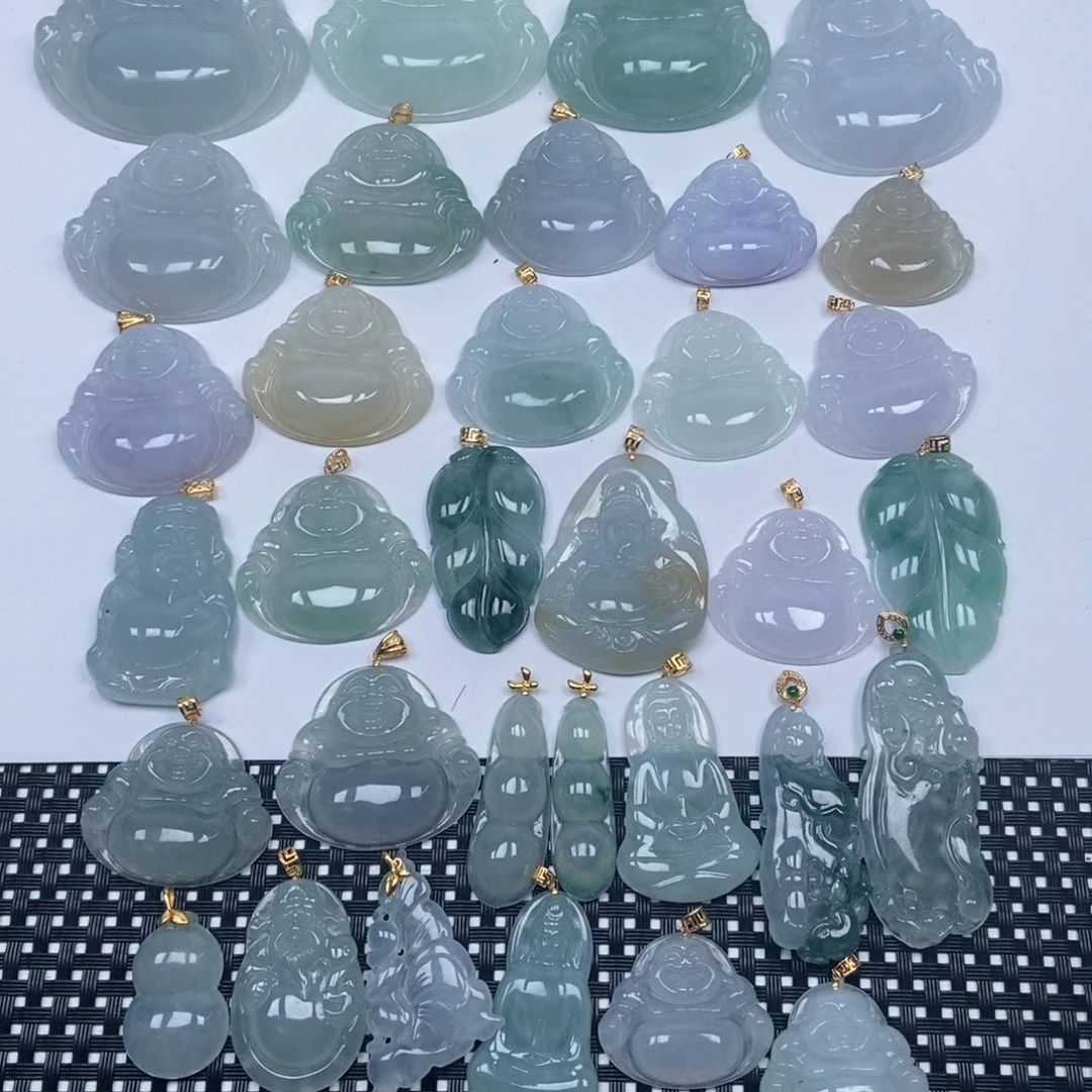 翡翠未镶嵌颈饰缅甸天然A货翡翠