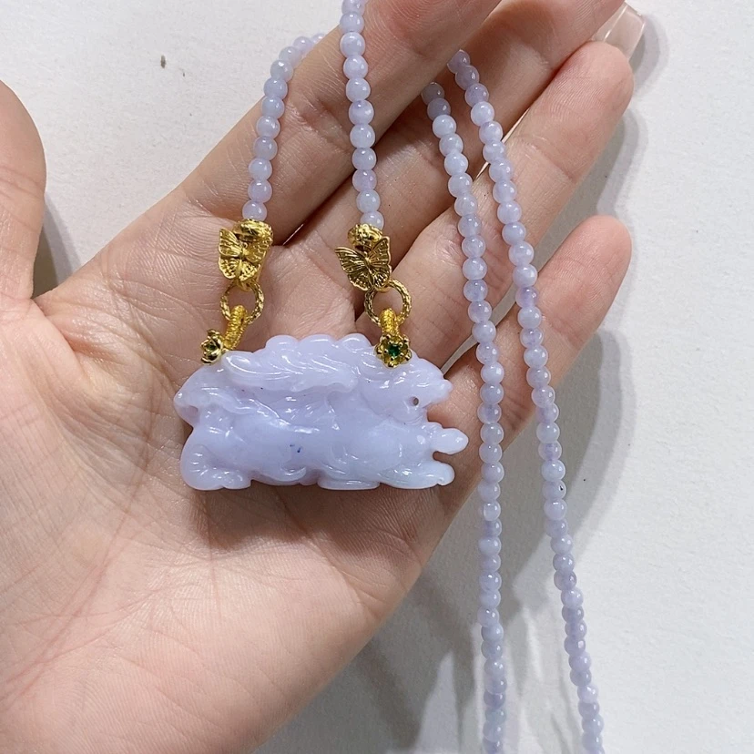【闪购商品】翡翠未镶嵌颈饰