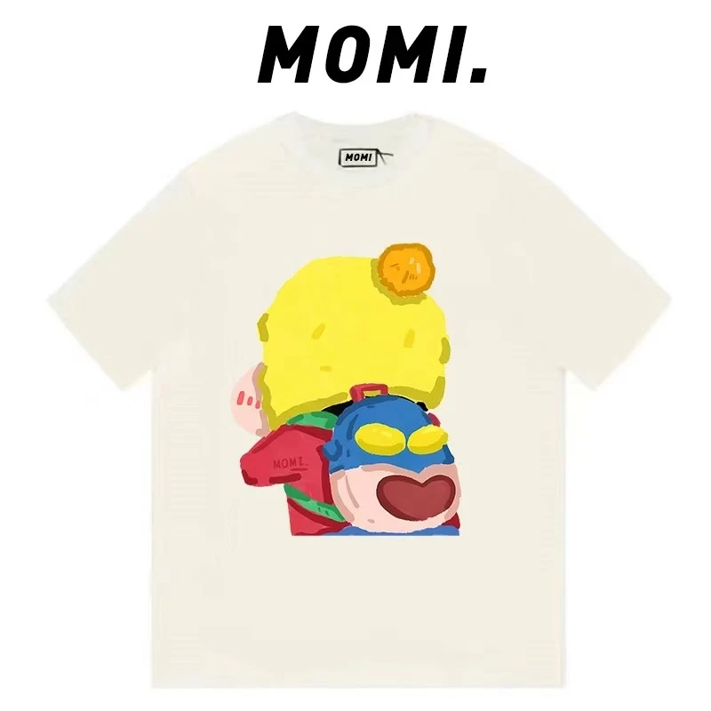 【MOMI】无感印花 ！超人小新220克纯棉重磅短袖宽松休闲百搭T