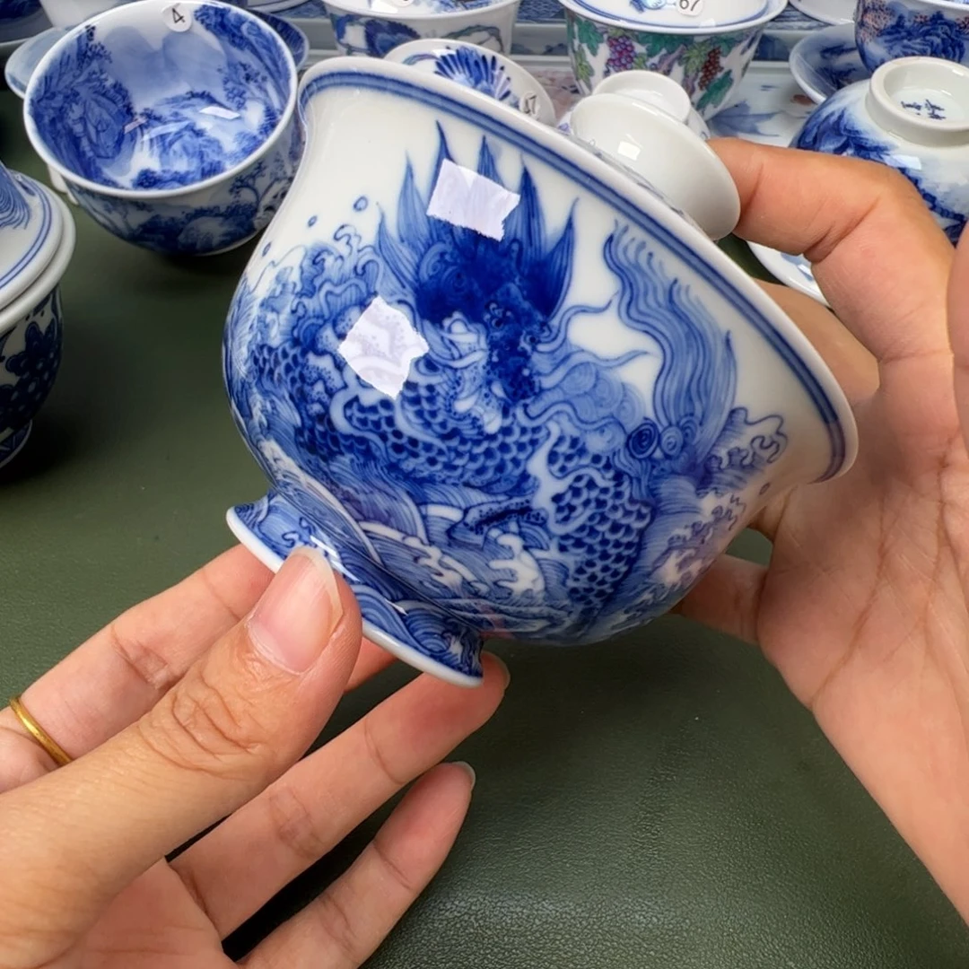 景德镇纯手工纯手绘茶具木木68