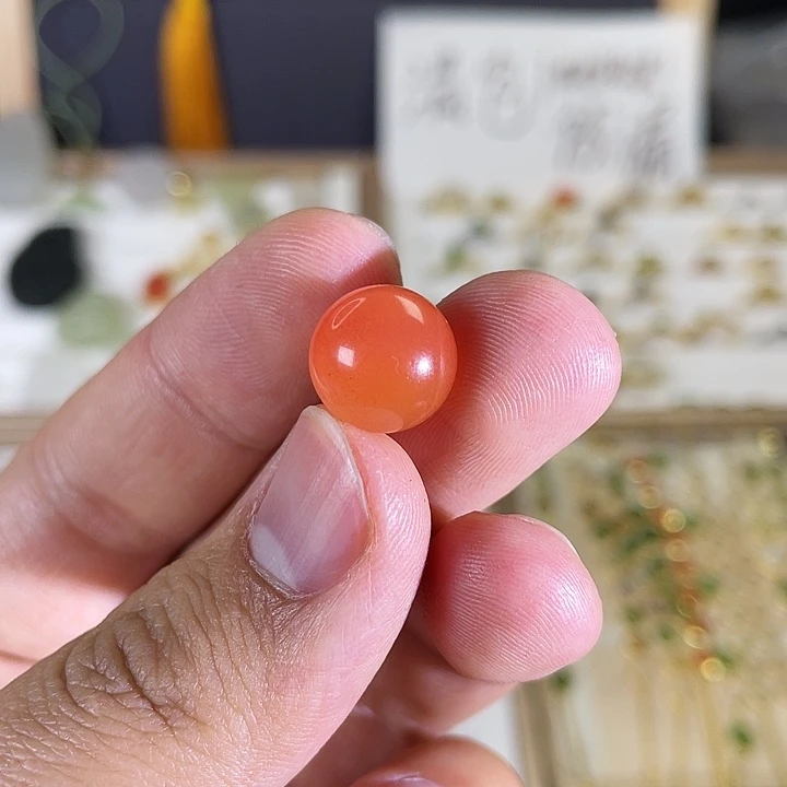 南红玛瑙未镶嵌颈饰静**花