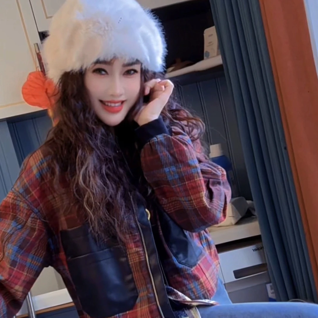 女圆领加厚直下摆长袖秋季冬季免烫短外套防晒防静电