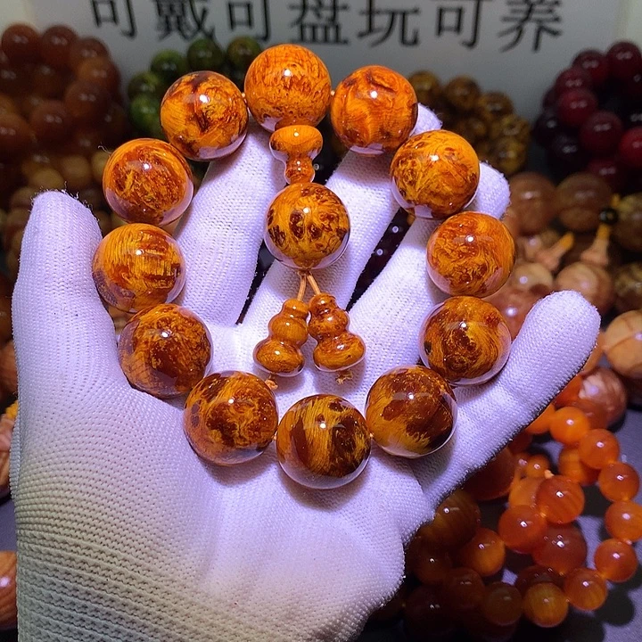 松木（琥珀木）手串/手链2.0 满留疤高货