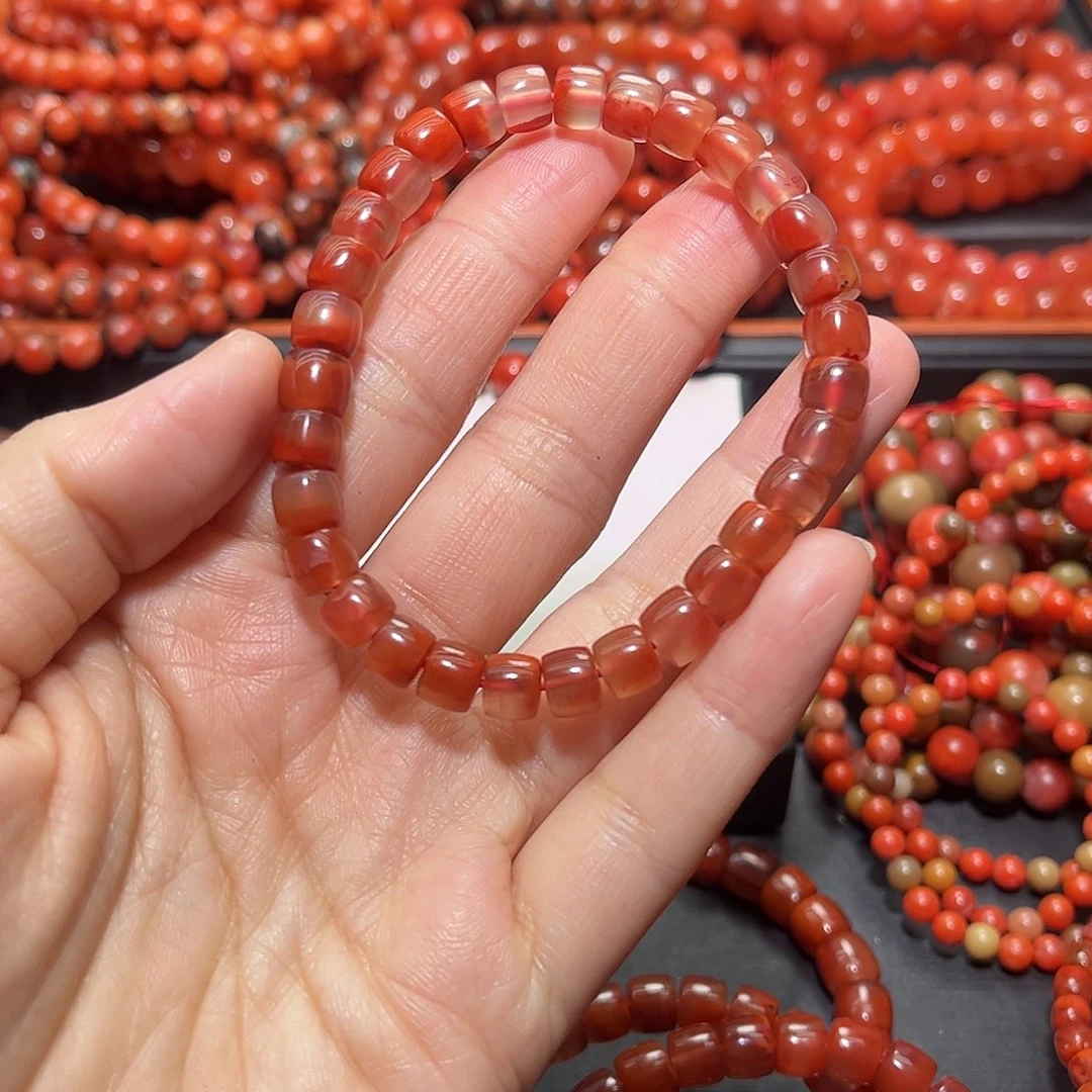 南红玛瑙手链未镶嵌