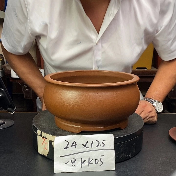 紫砂花盆货号一只KK005