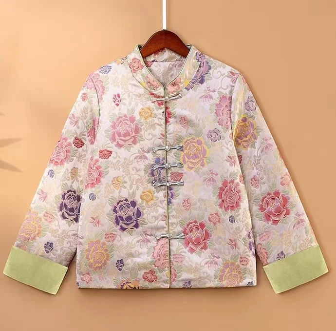 新中式2025新款宋锦织金高档重工艺外套（有里衬）