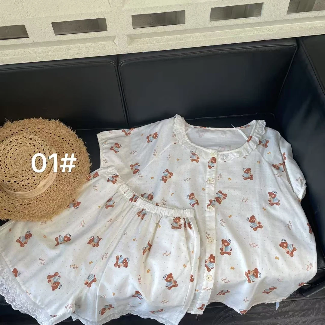 『雨美 Show』3012花边小熊短裤家居服01