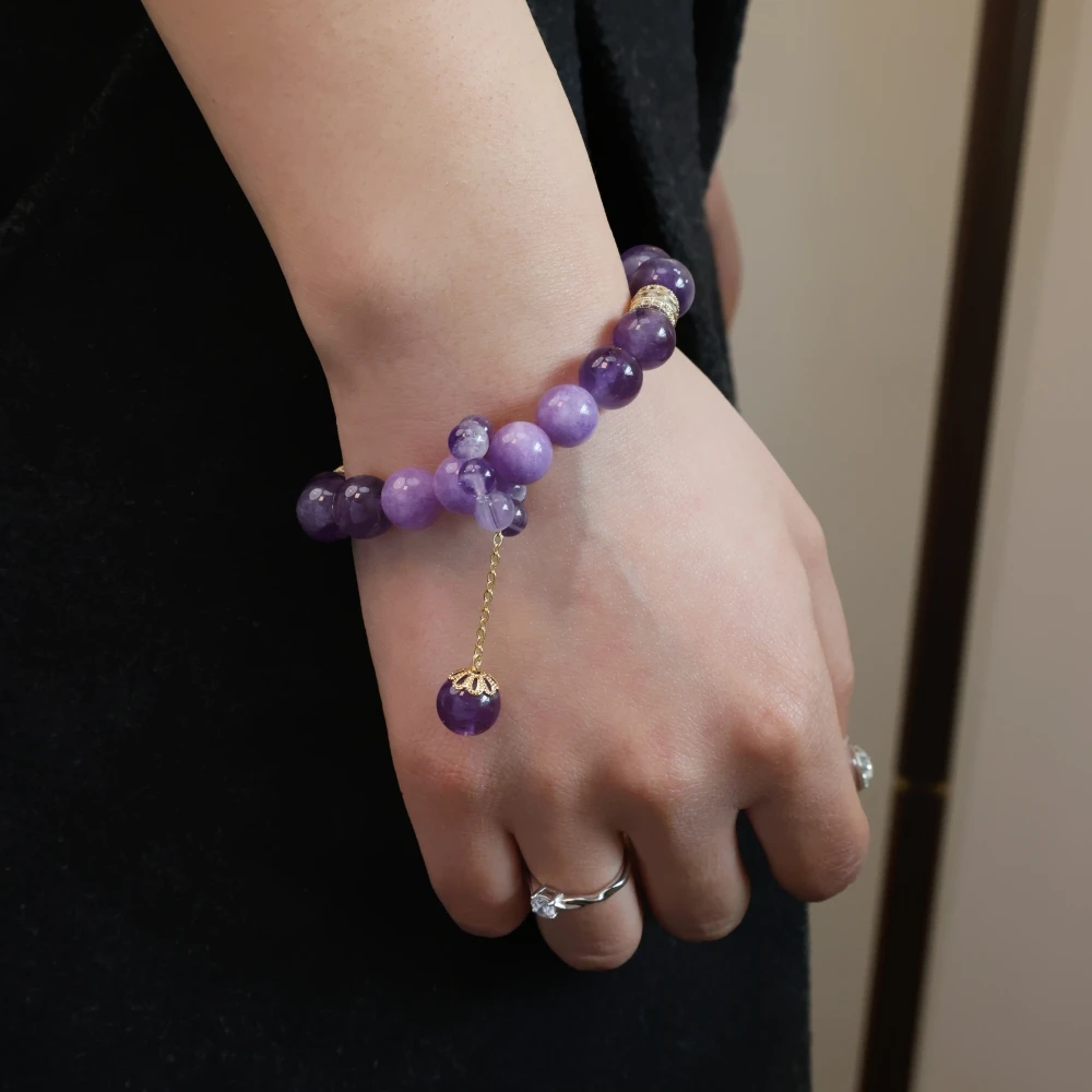 铜合金琉璃手链 小众手串手链高级感气质百搭显白串珠轻奢手饰