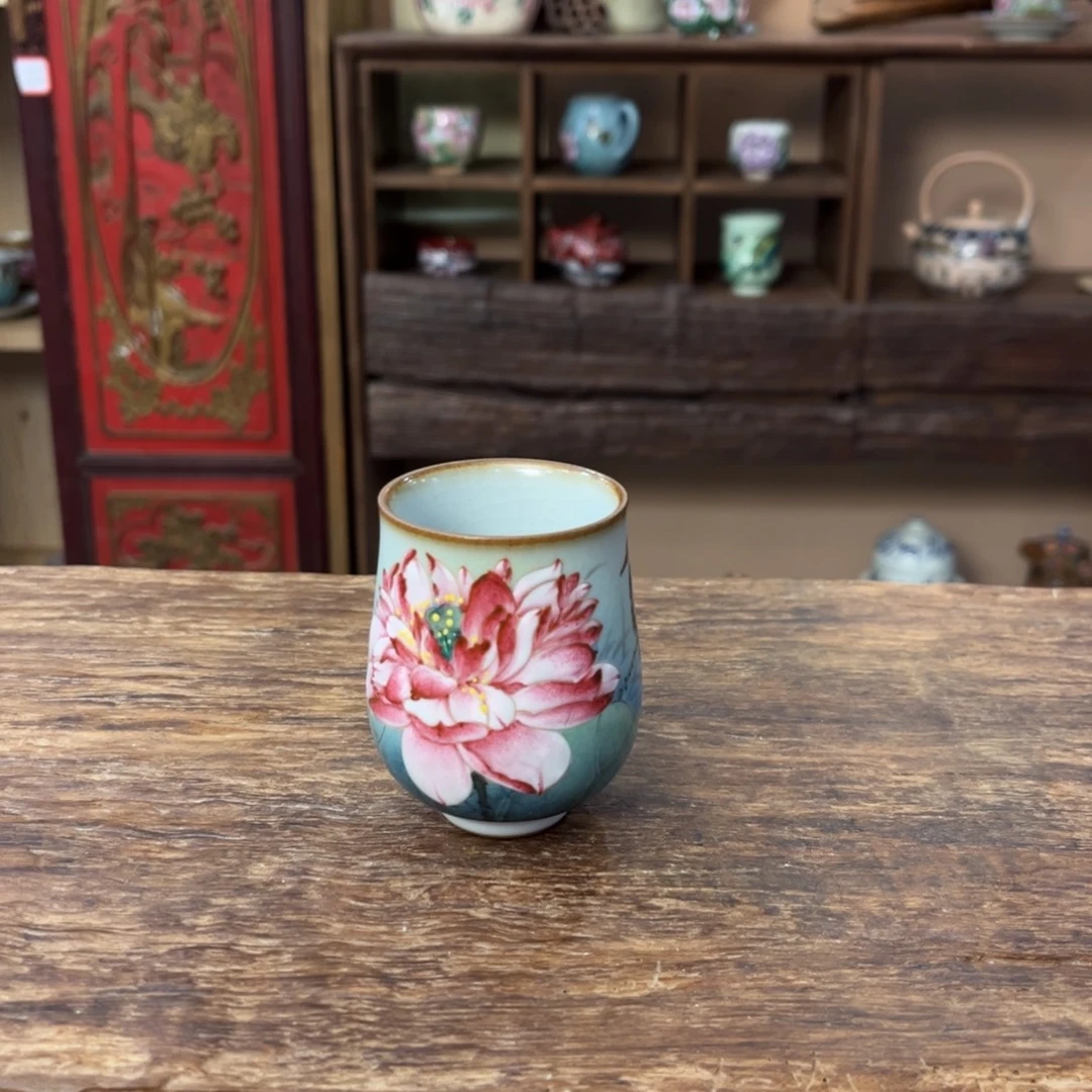 柴烧手工手绘陶瓷