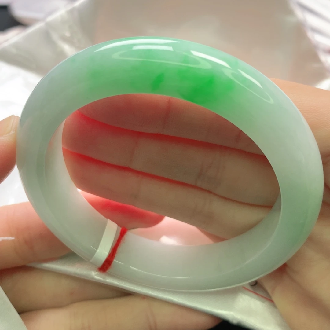 翡翠未镶嵌手镯缅甸5455