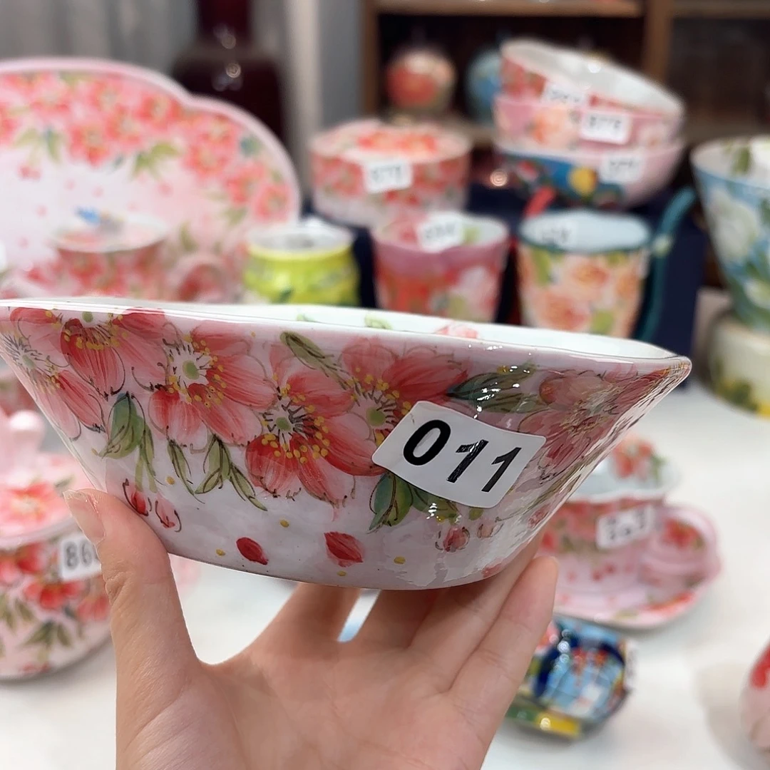 景德镇手绘高温釉下彩陶瓷茶具