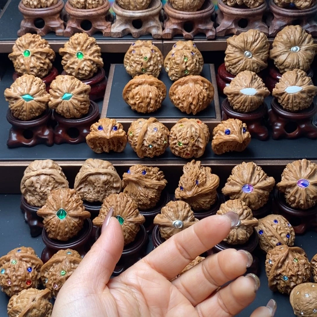 奇****文玩核桃吊坠镶嵌